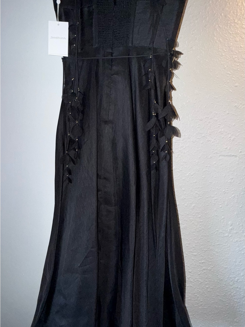 Black Formal Zimmerman Midi Dress - Picture 5 of 5